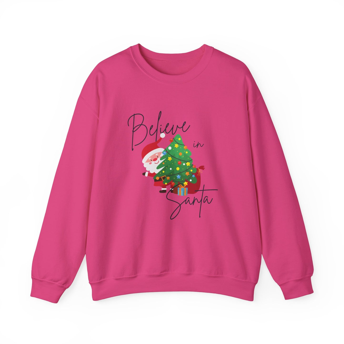Unisex Heavy Blend Crewneck Sweatshirt Believe In Santa 🎅🎄✨