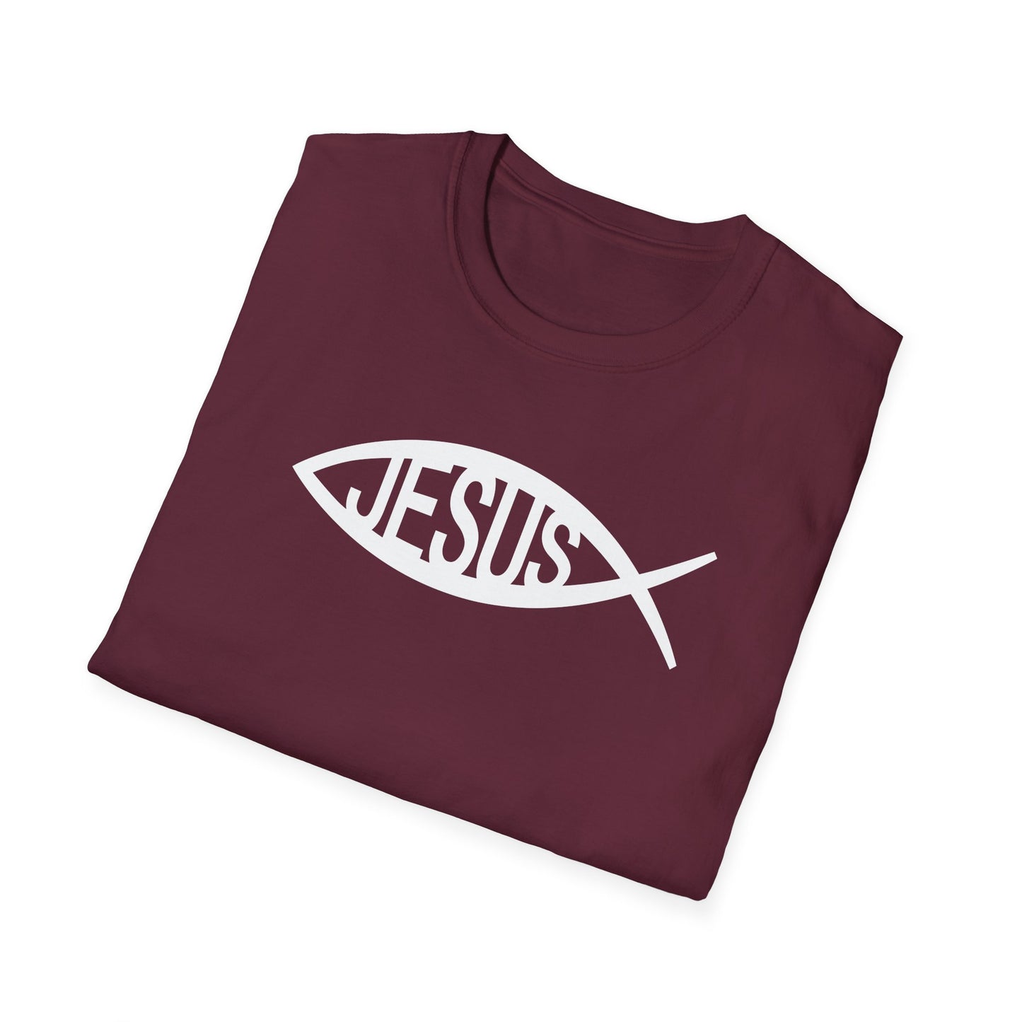 Jesus Fish Ichthys Softstyle T-Shirt
