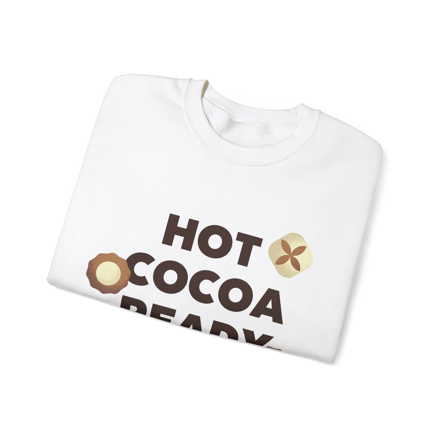 Unisex Heavy Blend Crewneck Sweatshirt Hot Cocoa Ready 🎄☕🍫