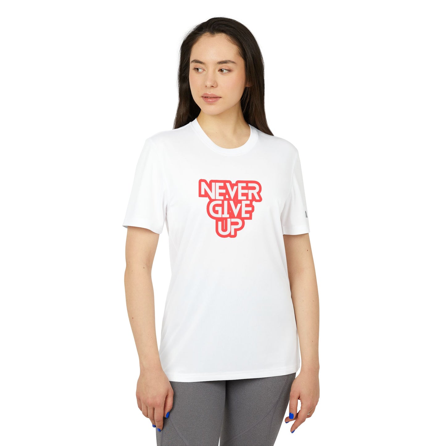 Never Give Up Adidas Unisex Believe Sport T-Shirt