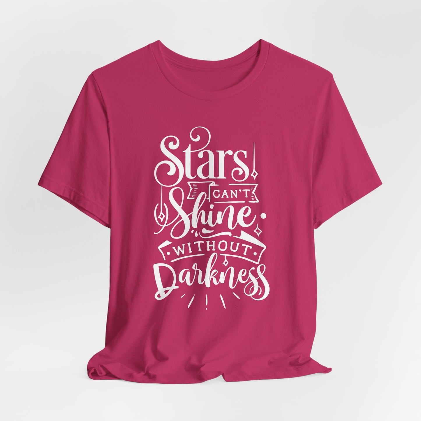 Stars Can't Shine Without Darkness Unisex Jersey Short Sleeve Tee