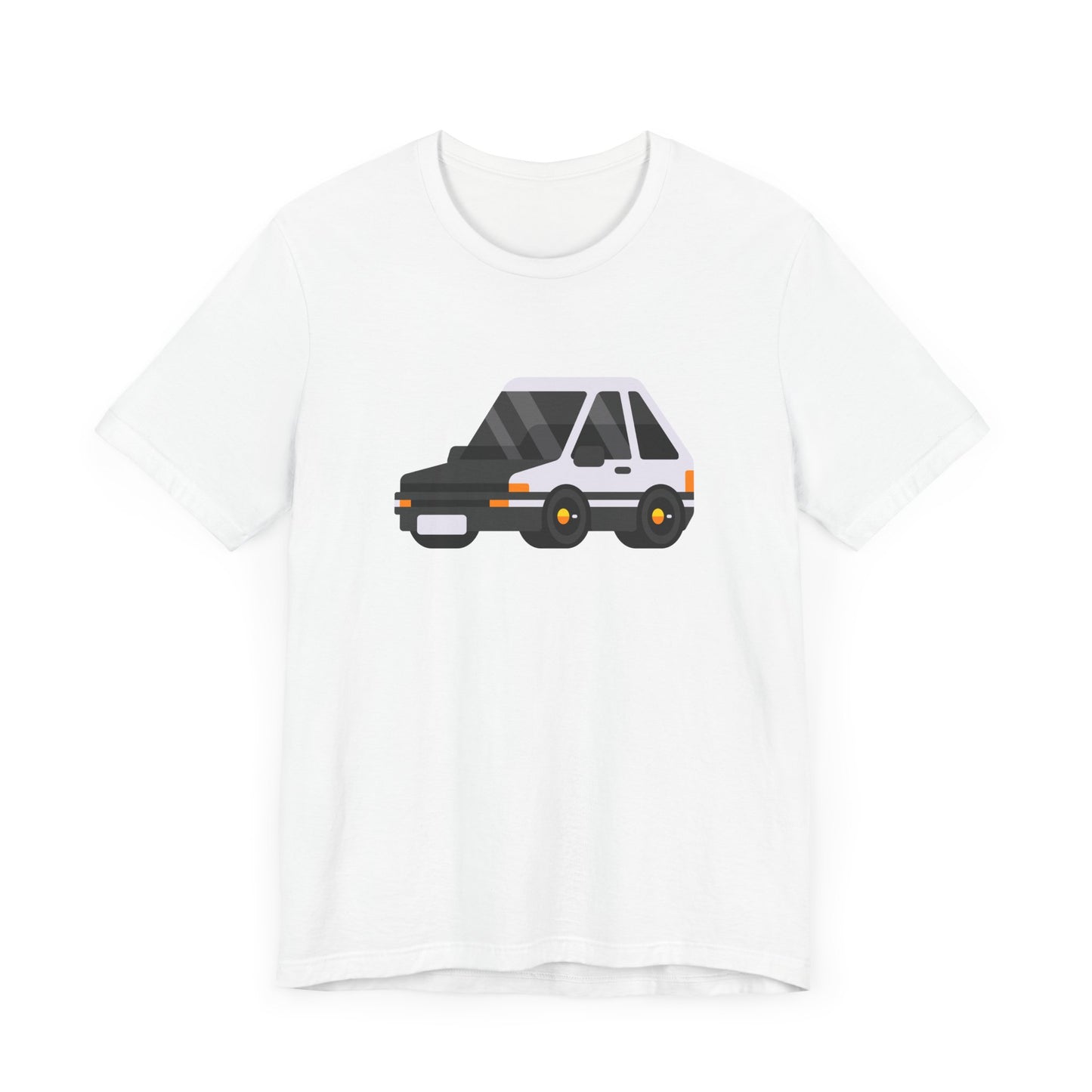 Unisex Jersey Short Sleeve Tee Adorable Car T-shirt White Car