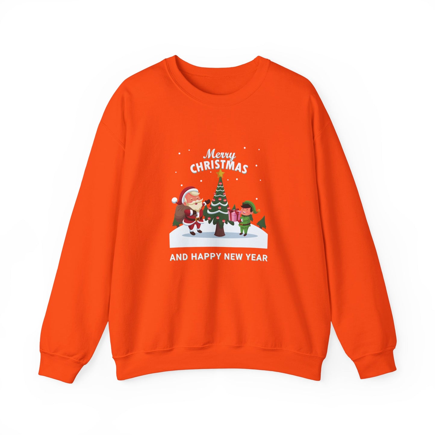 Unisex Heavy Blend Crewneck Sweatshirt Merry Christmas & Happy New Year 🎄🎅✨