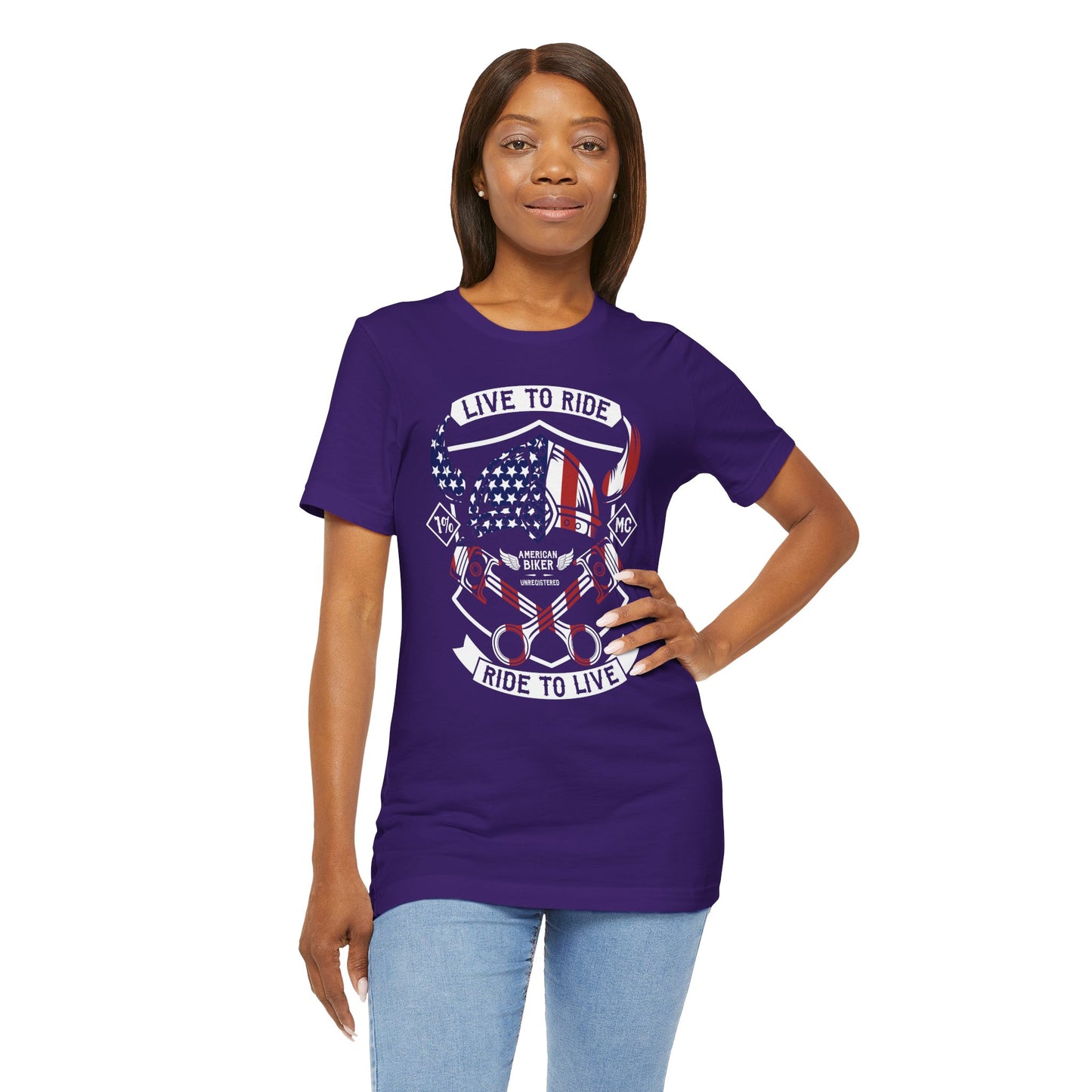 Live To Ride Ride To Live 1% MC Unisex Jersey Short Sleeve Tee