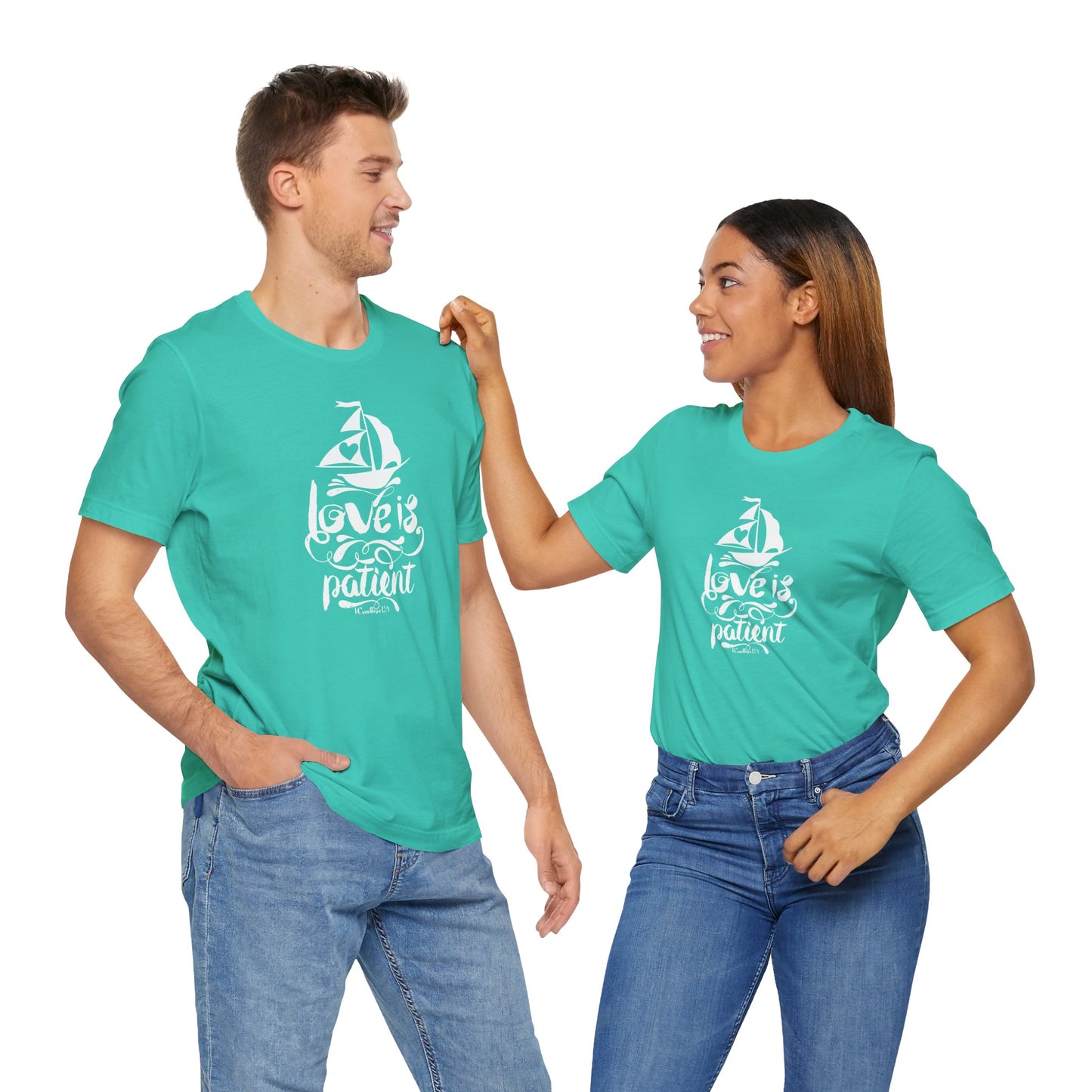Love Is Patient Corinthians 13:4 Unisex Jersey Short Sleeve Tee
