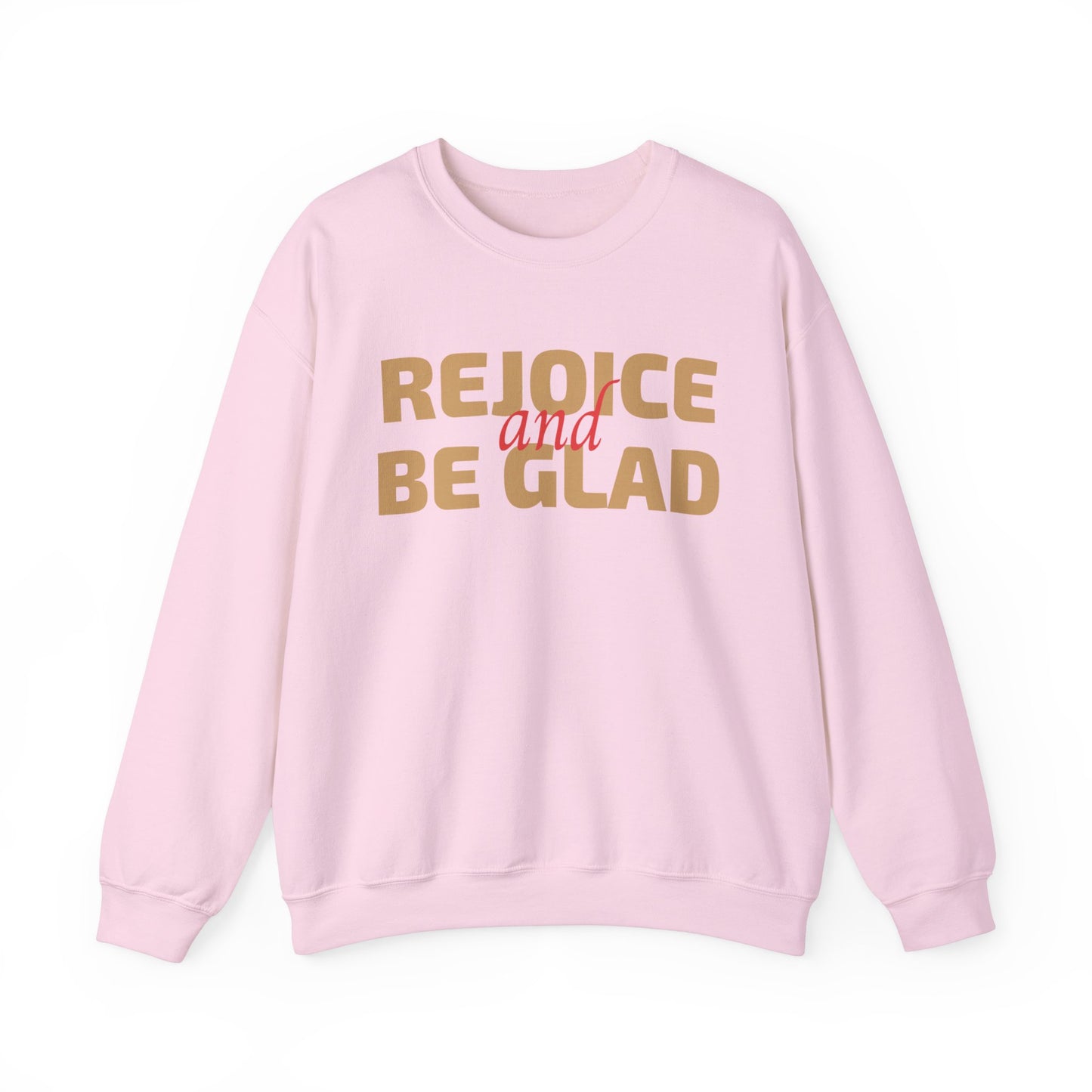 Unisex Heavy Blend Crewneck Sweatshirt Rejoice and Be Glad 🎉✨