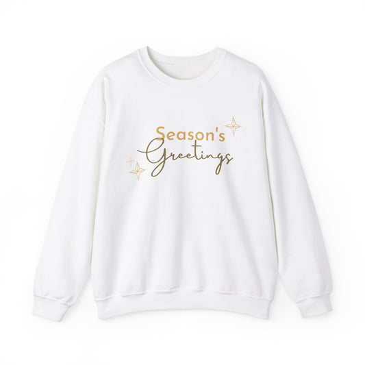 Unisex Heavy Blend Crewneck Sweatshirt Elegant Seasons Greetings ✨🎄