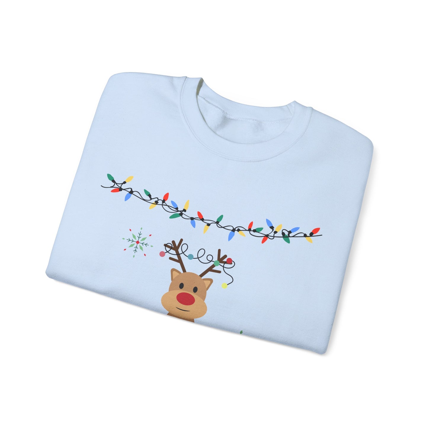 Unisex Heavy Blend Crewneck Sweatshirt Merry Christmas Reindeer 🎄🦌✨