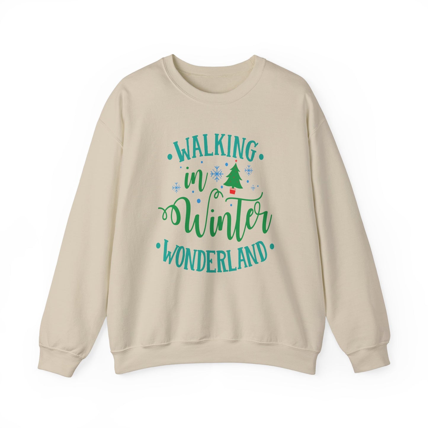 Unisex Heavy Blend Crewneck Sweatshirt Walking In Winter Wonderland ❄️🎶✨