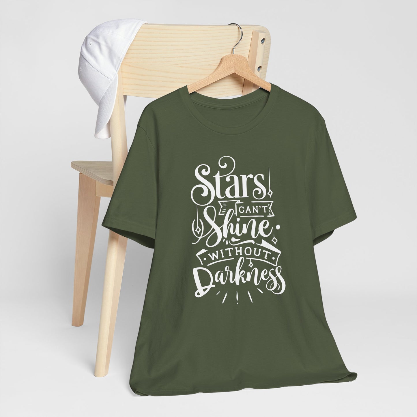 Stars Can't Shine Without Darkness Unisex Jersey Short Sleeve Tee