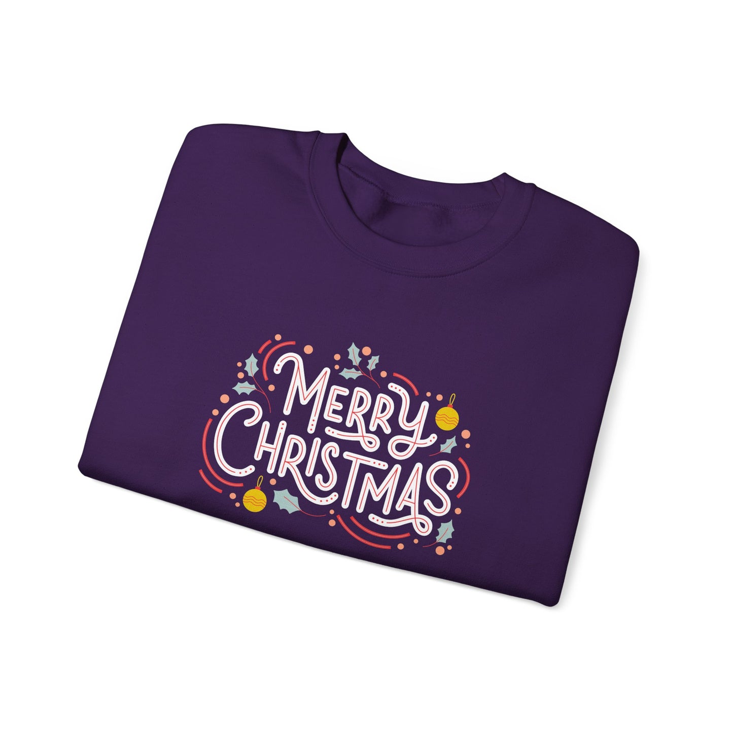 Unisex Heavy Blend Crewneck Sweatshirt Beautiful Merry Christmas Design 🎄✨