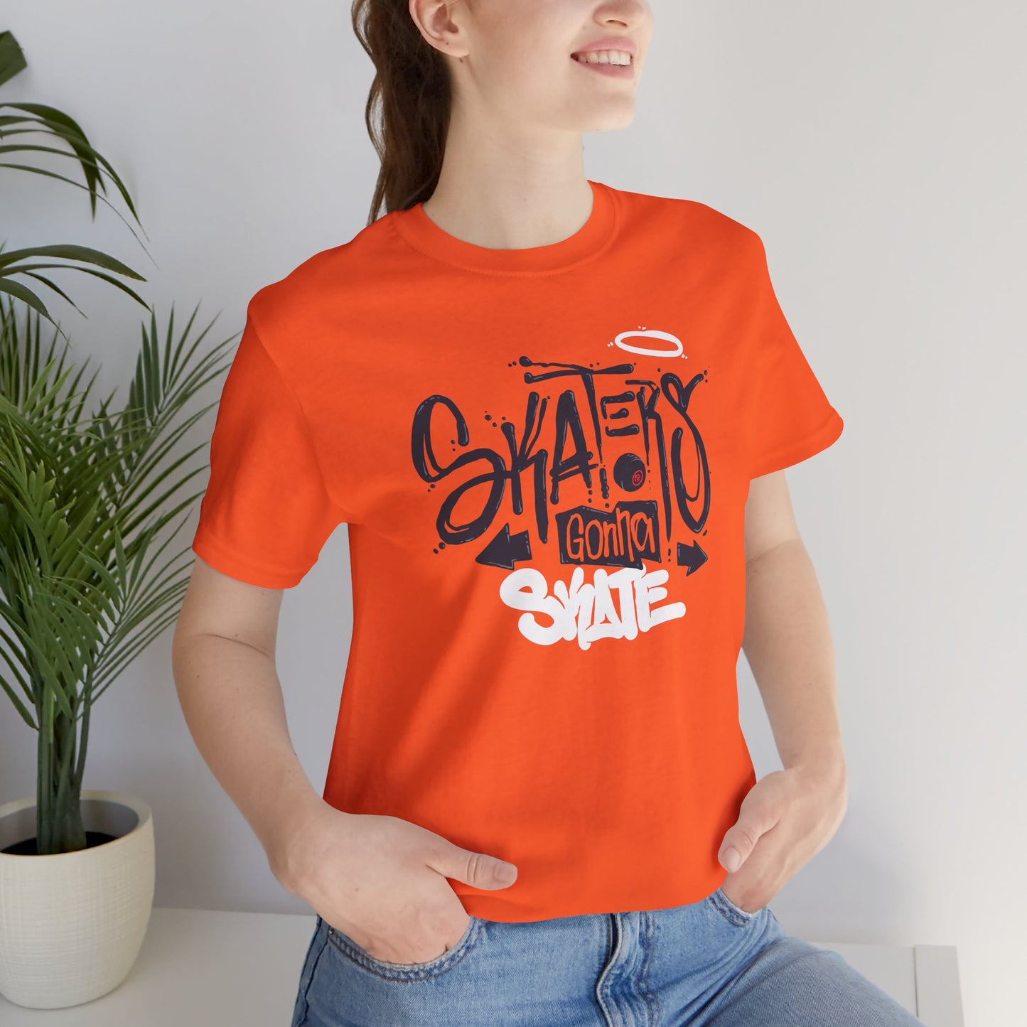 Skaters Gonna Skate Unisex Jersey Short Sleeve Tee