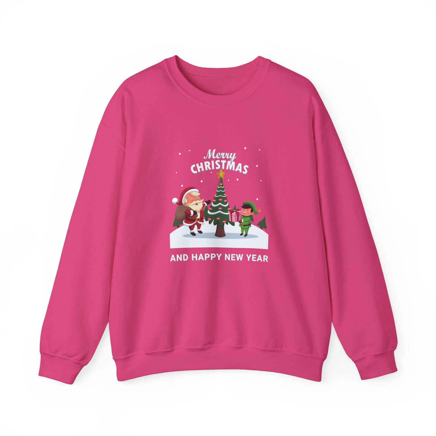 Unisex Heavy Blend Crewneck Sweatshirt Merry Christmas & Happy New Year 🎄🎅✨