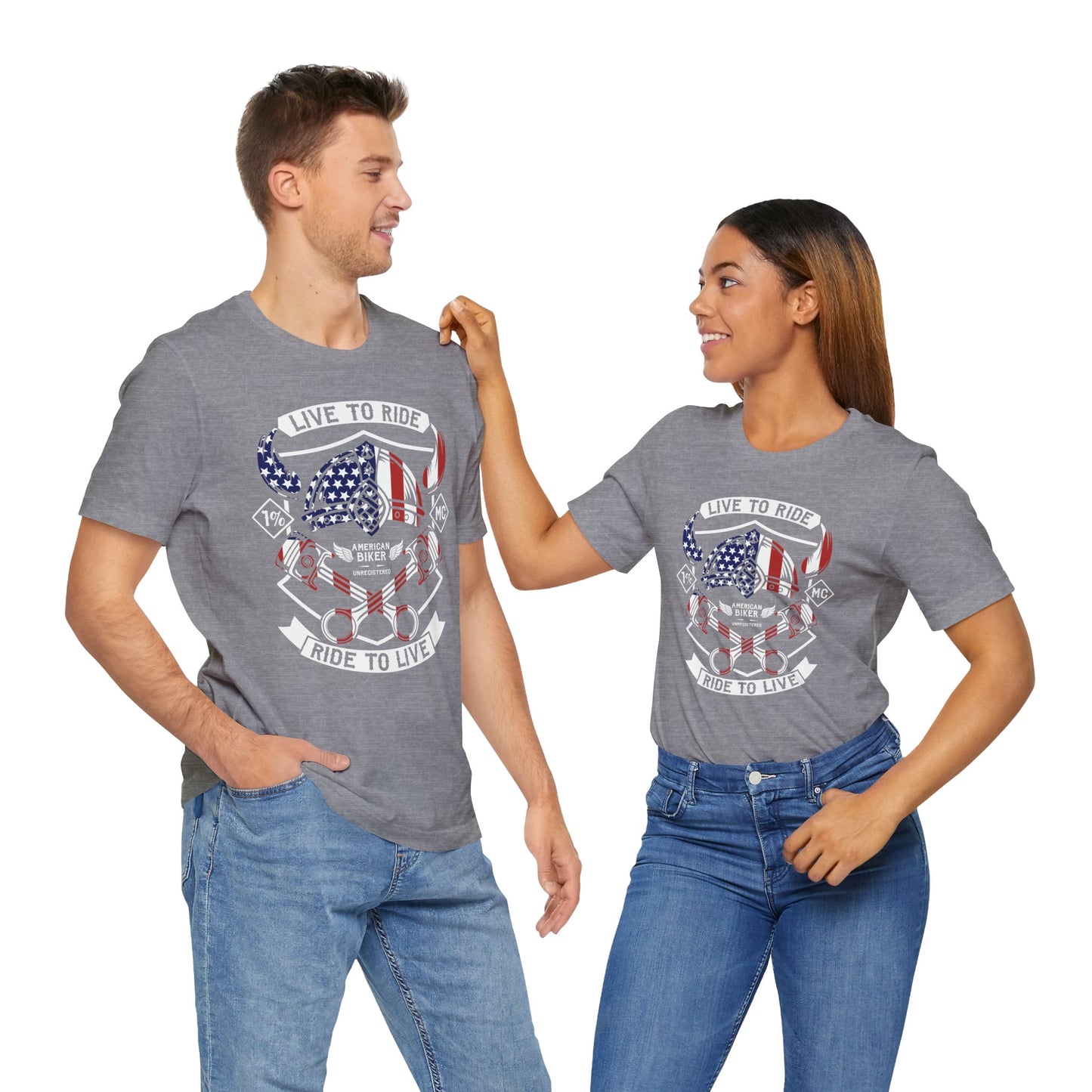 Live To Ride Ride To Live 1% MC Unisex Jersey Short Sleeve Tee