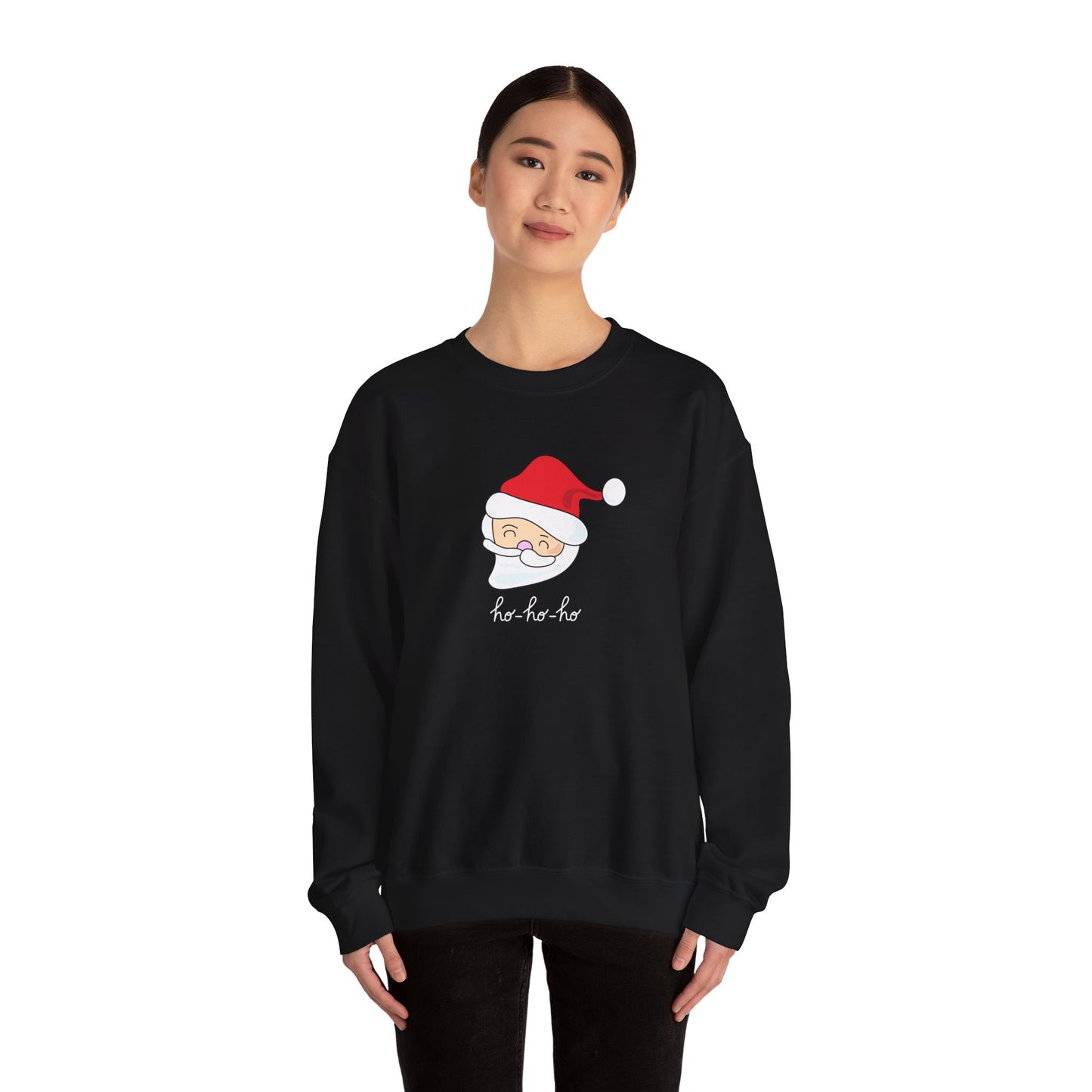 Unisex Heavy Blend Crewneck Sweatshirt Santa Line Illustration Ho Ho Ho 🎅✨