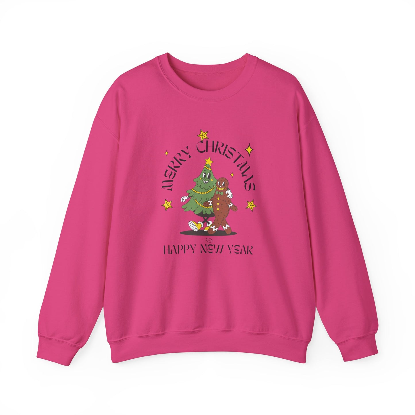 Unisex Heavy Blend Crewneck Sweatshirt Merry Christmas & Happy New Year 🎄☃️✨