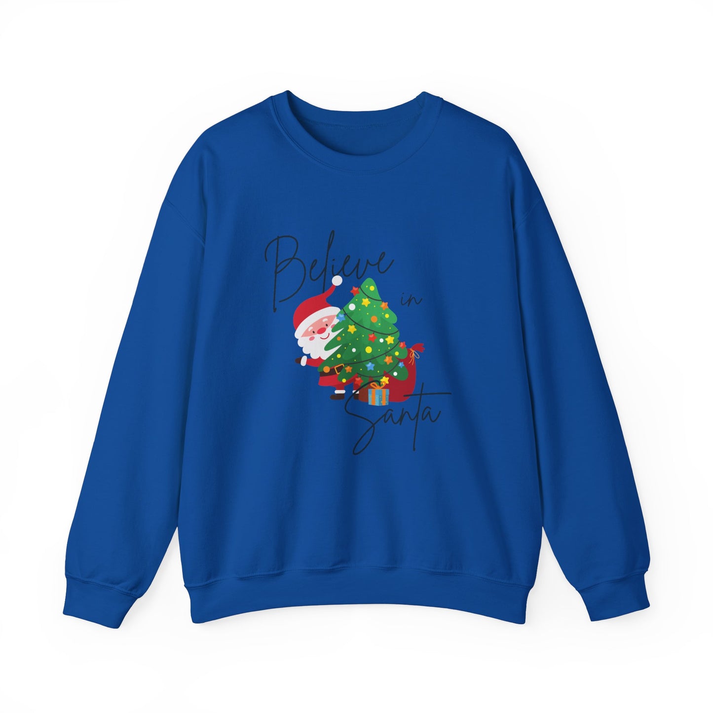 Unisex Heavy Blend Crewneck Sweatshirt Believe In Santa 🎅🎄✨