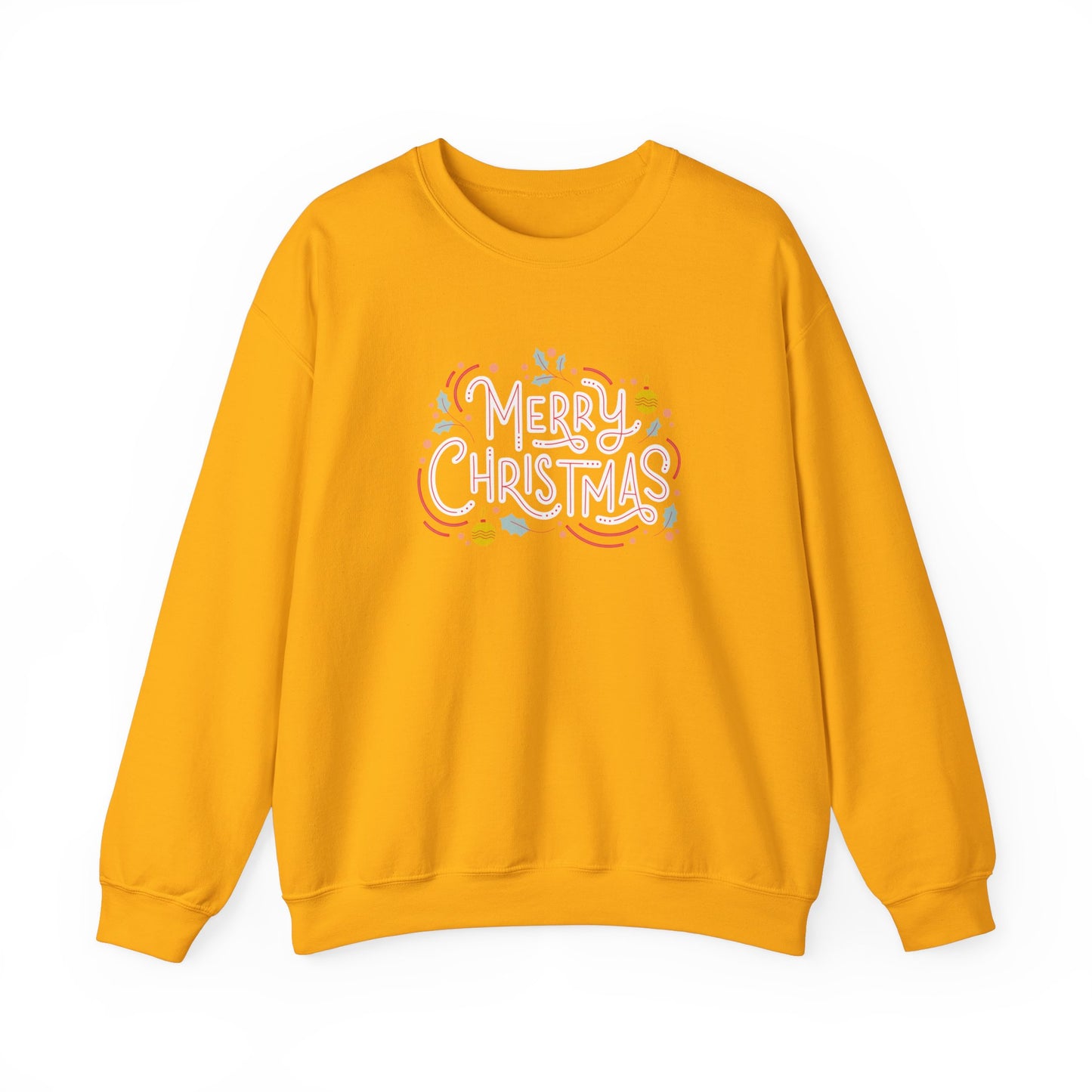 Unisex Heavy Blend Crewneck Sweatshirt Beautiful Merry Christmas Design 🎄✨