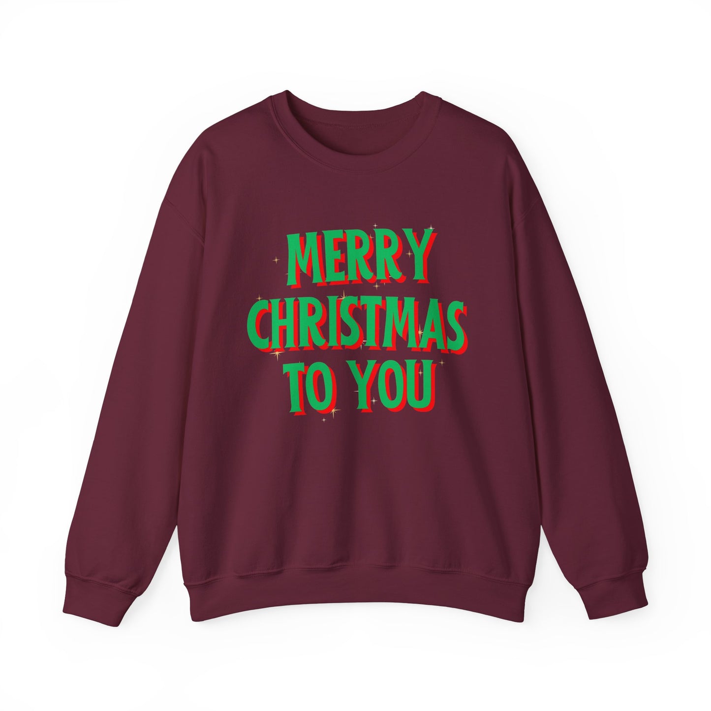 Unisex Heavy Blend Crewneck Sweatshirt Merry Christmas To You 🎄✨