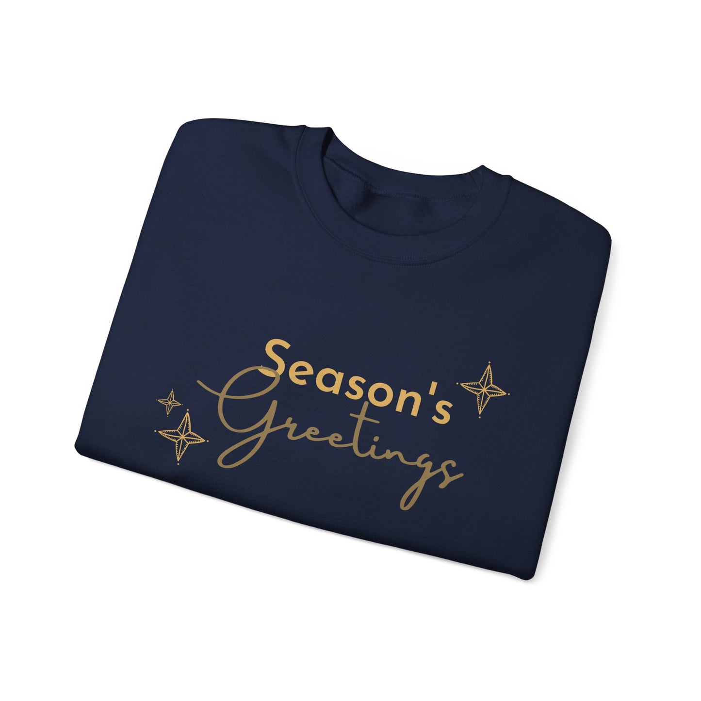 Unisex Heavy Blend Crewneck Sweatshirt Elegant Seasons Greetings ✨🎄