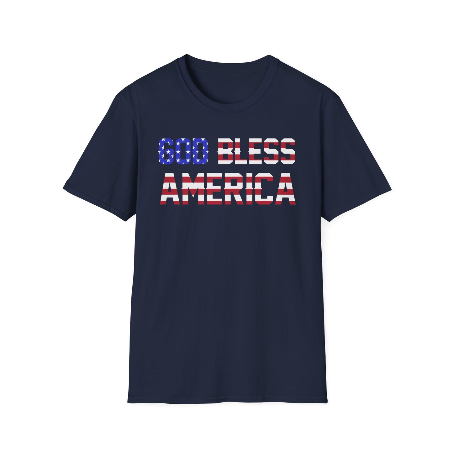 God Bless America Unisex Softstyle T-Shirt