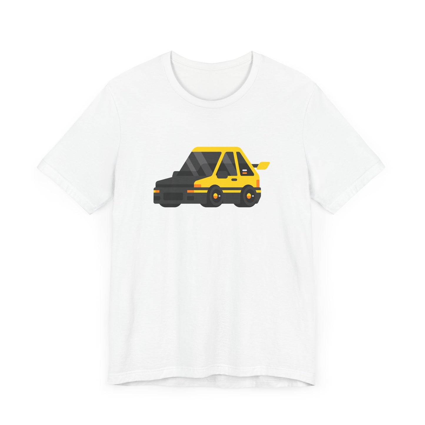 Unisex Jersey Short Sleeve Tee Adorable Car T-shirt Yellow Car