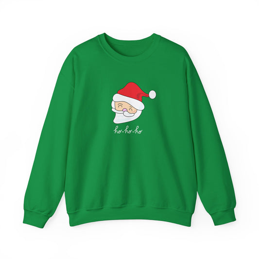 Unisex Heavy Blend Crewneck Sweatshirt Santa Line Illustration Ho Ho Ho 🎅✨