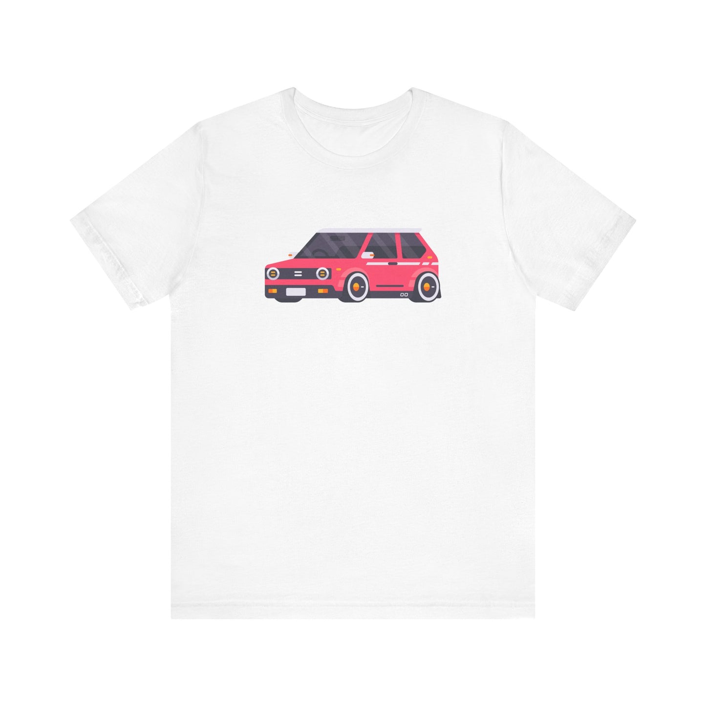 Unisex Jersey Short Sleeve Tee Adorable Car T-shirt Pink Car