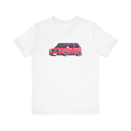 Unisex Jersey Short Sleeve Tee Adorable Car T-shirt Pink Car