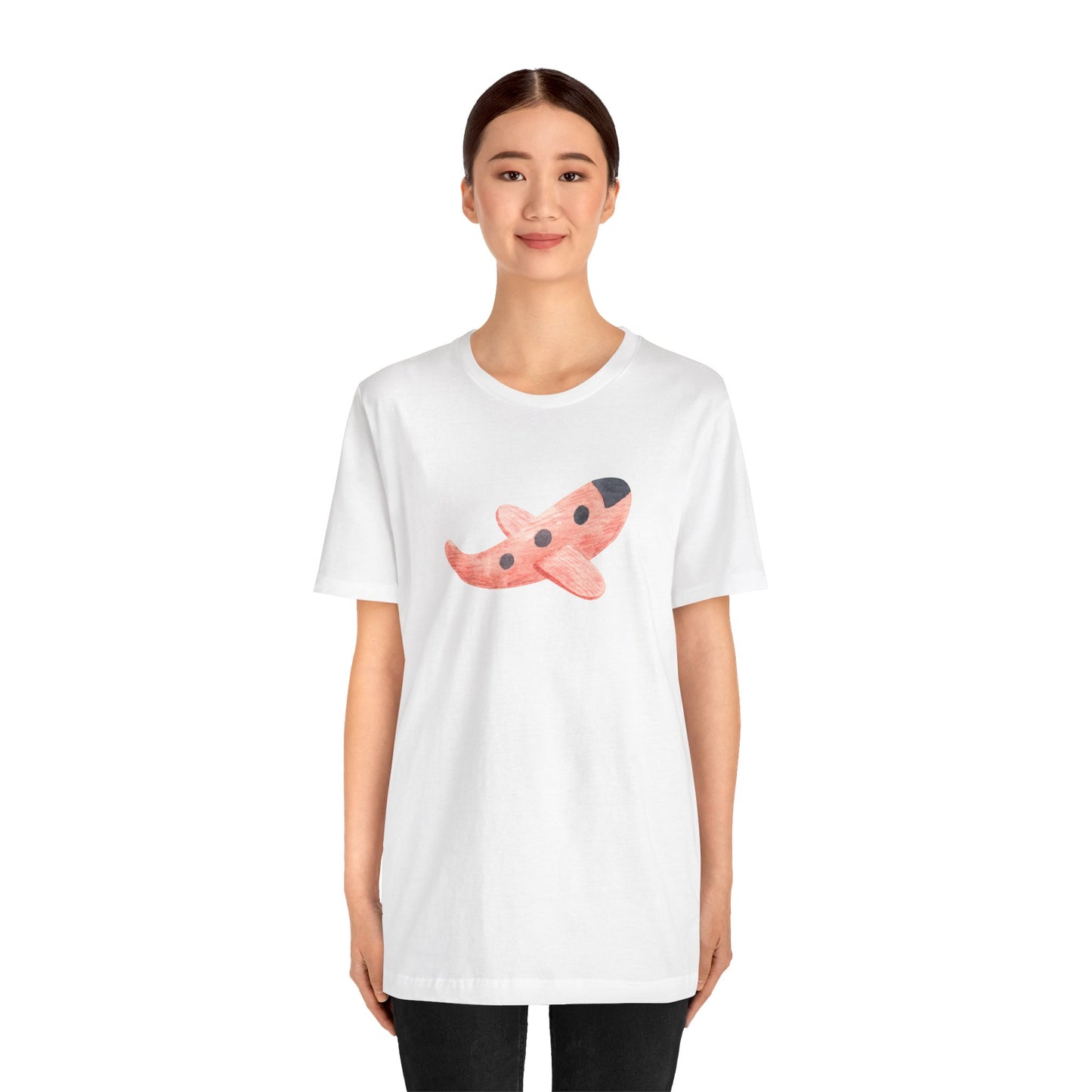 Red plane Unisex Jersey Short Sleeve Tee