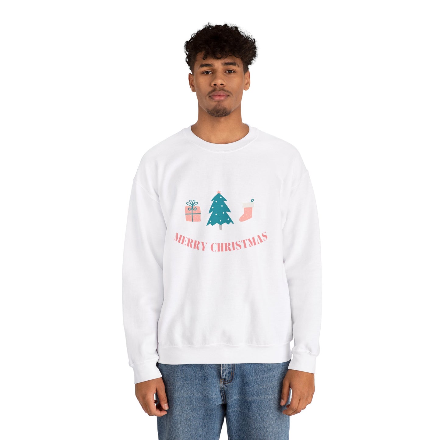 Unisex Heavy Blend Crewneck Sweatshirt Merry Christmas 🎄🎁🧦