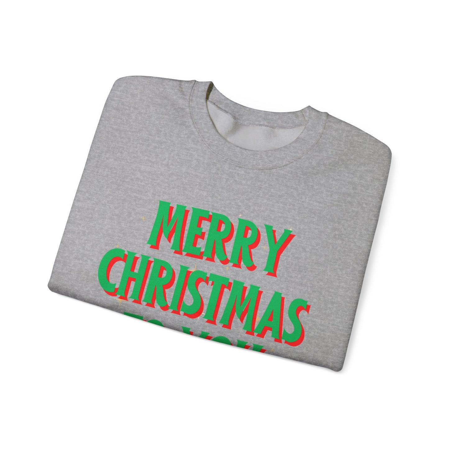 Unisex Heavy Blend Crewneck Sweatshirt Merry Christmas To You 🎄✨