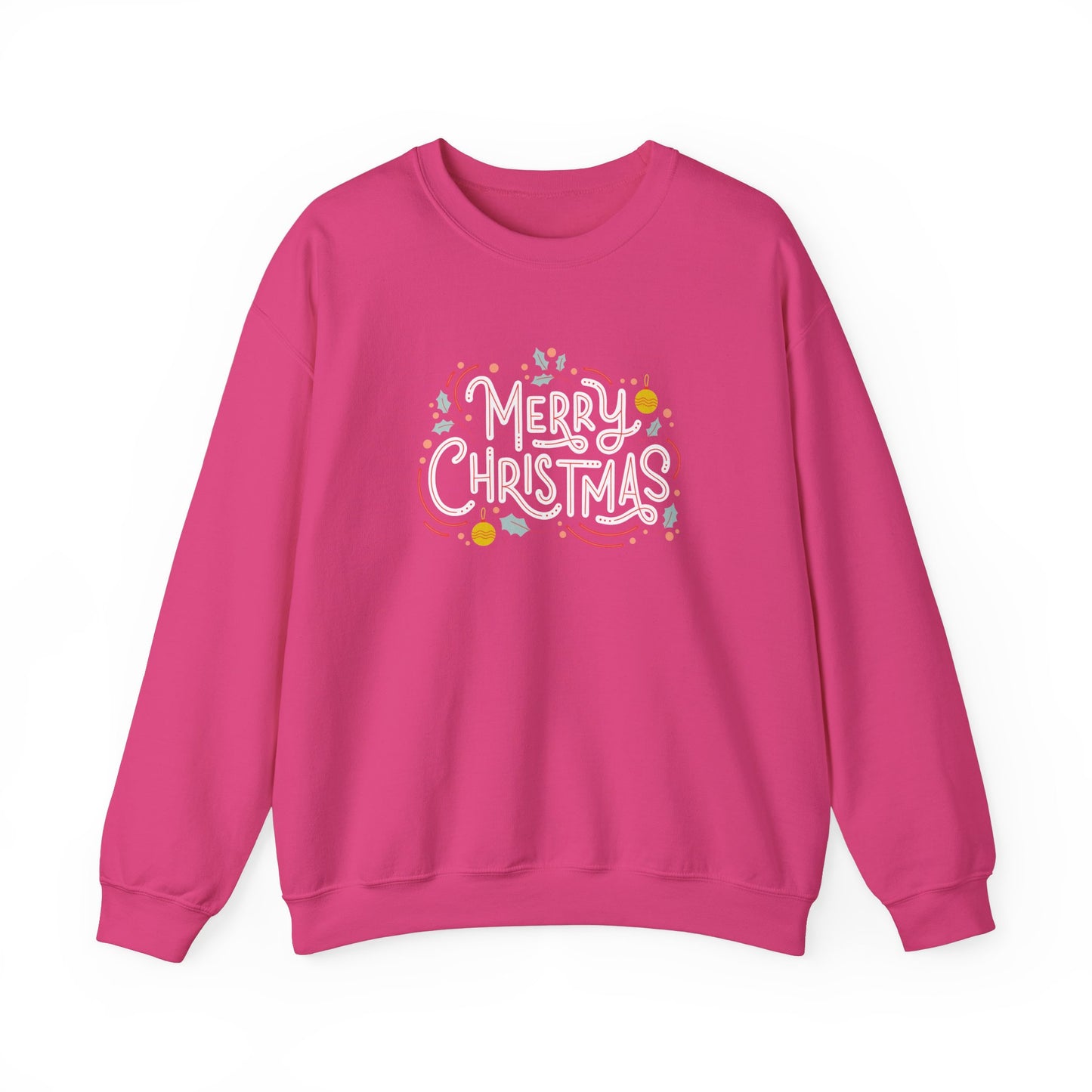 Unisex Heavy Blend Crewneck Sweatshirt Beautiful Merry Christmas Design 🎄✨