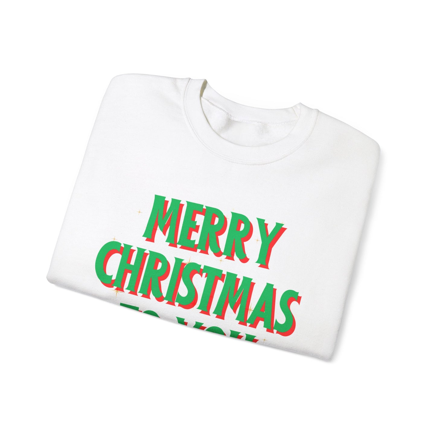 Unisex Heavy Blend Crewneck Sweatshirt Merry Christmas To You 🎄✨