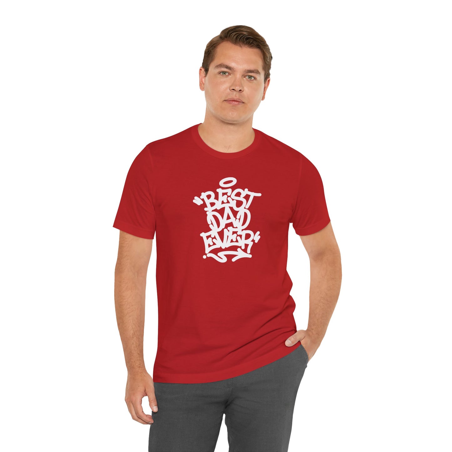 Best Dad Ever Men's Jersey Short Sleeve Tee
