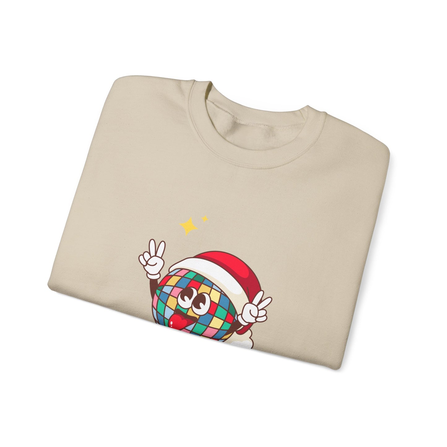 Unisex Heavy Blend Crewneck Sweatshirt Disco Ball Santa Hat 🎉🎅✨