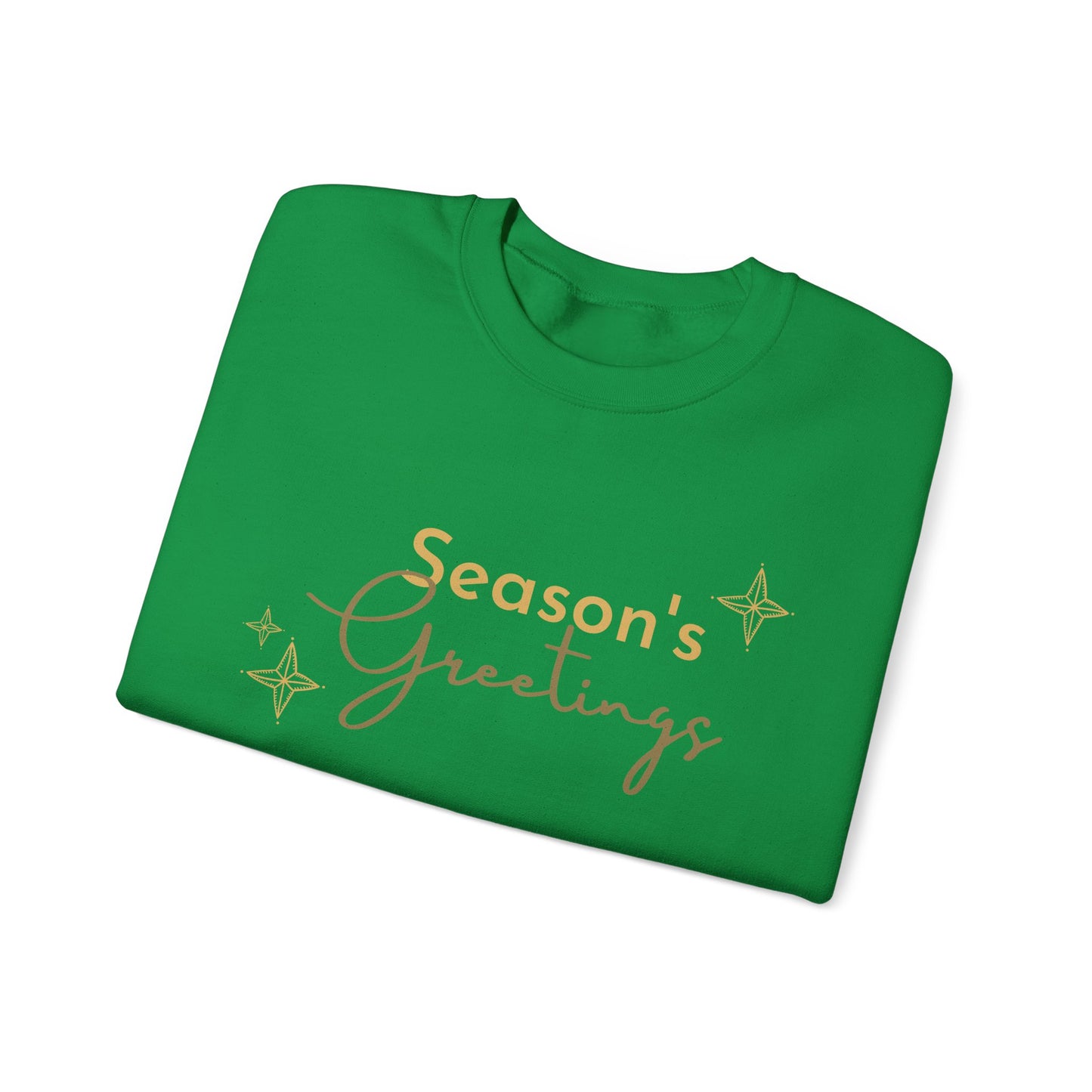 Unisex Heavy Blend Crewneck Sweatshirt Elegant Seasons Greetings ✨🎄