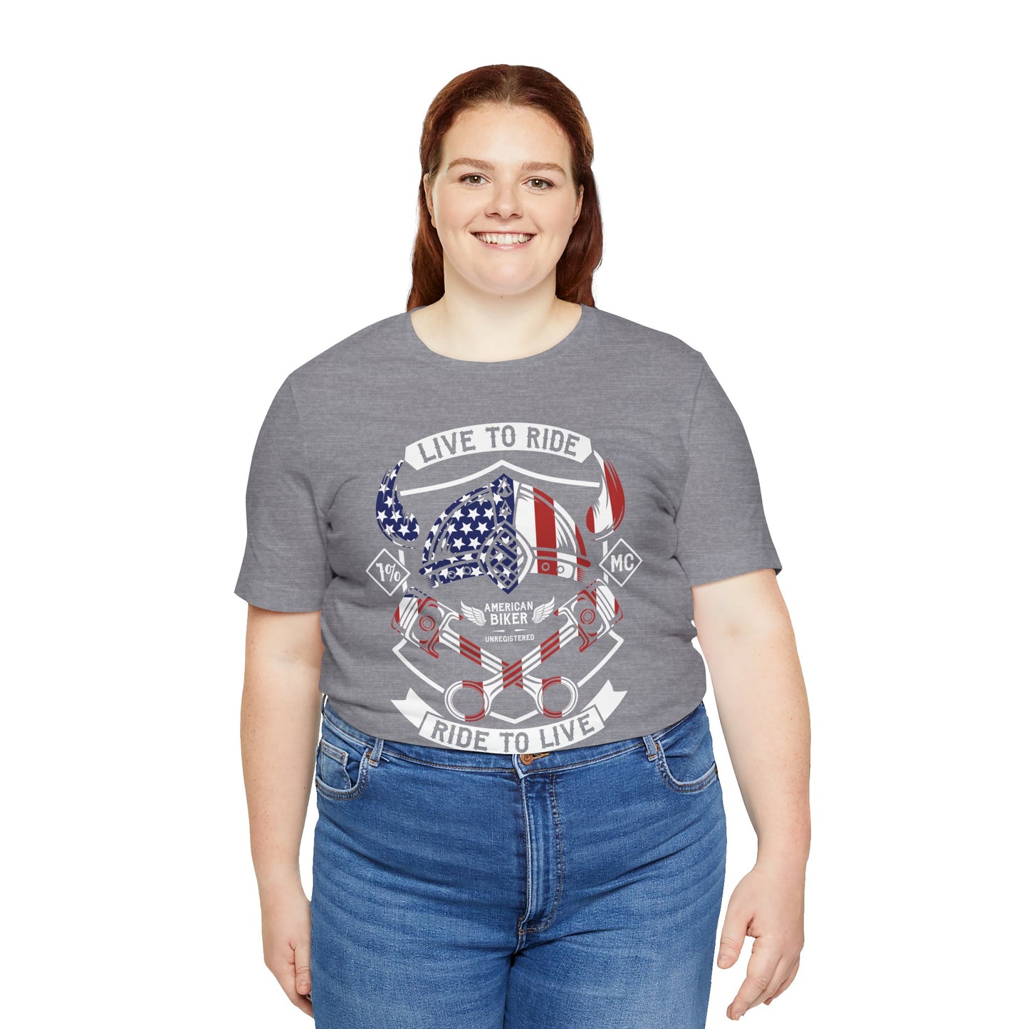 Live To Ride Ride To Live 1% MC Unisex Jersey Short Sleeve Tee