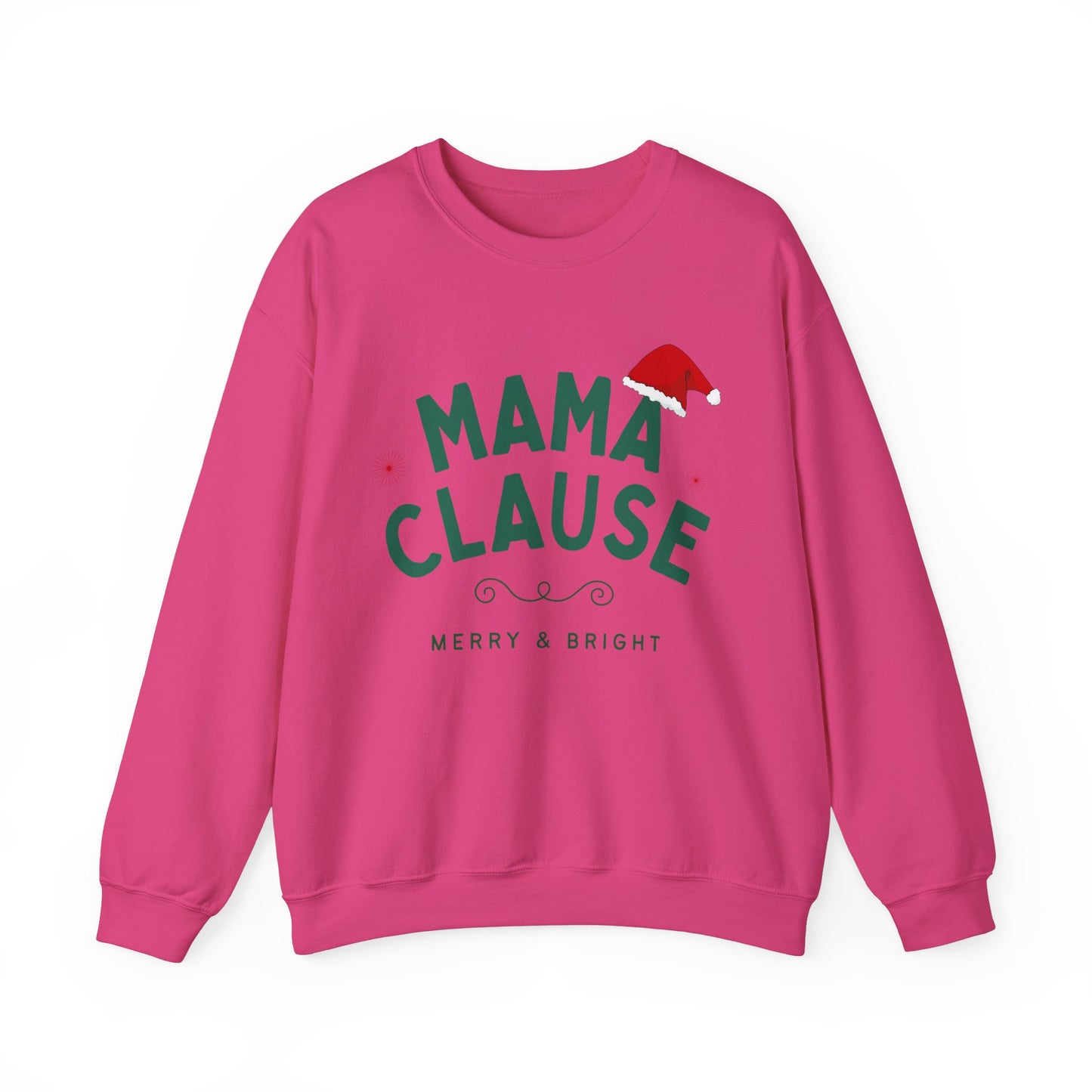 Unisex Heavy Blend Crewneck Sweatshirt Mama Clause Merry & Bright 🎄✨