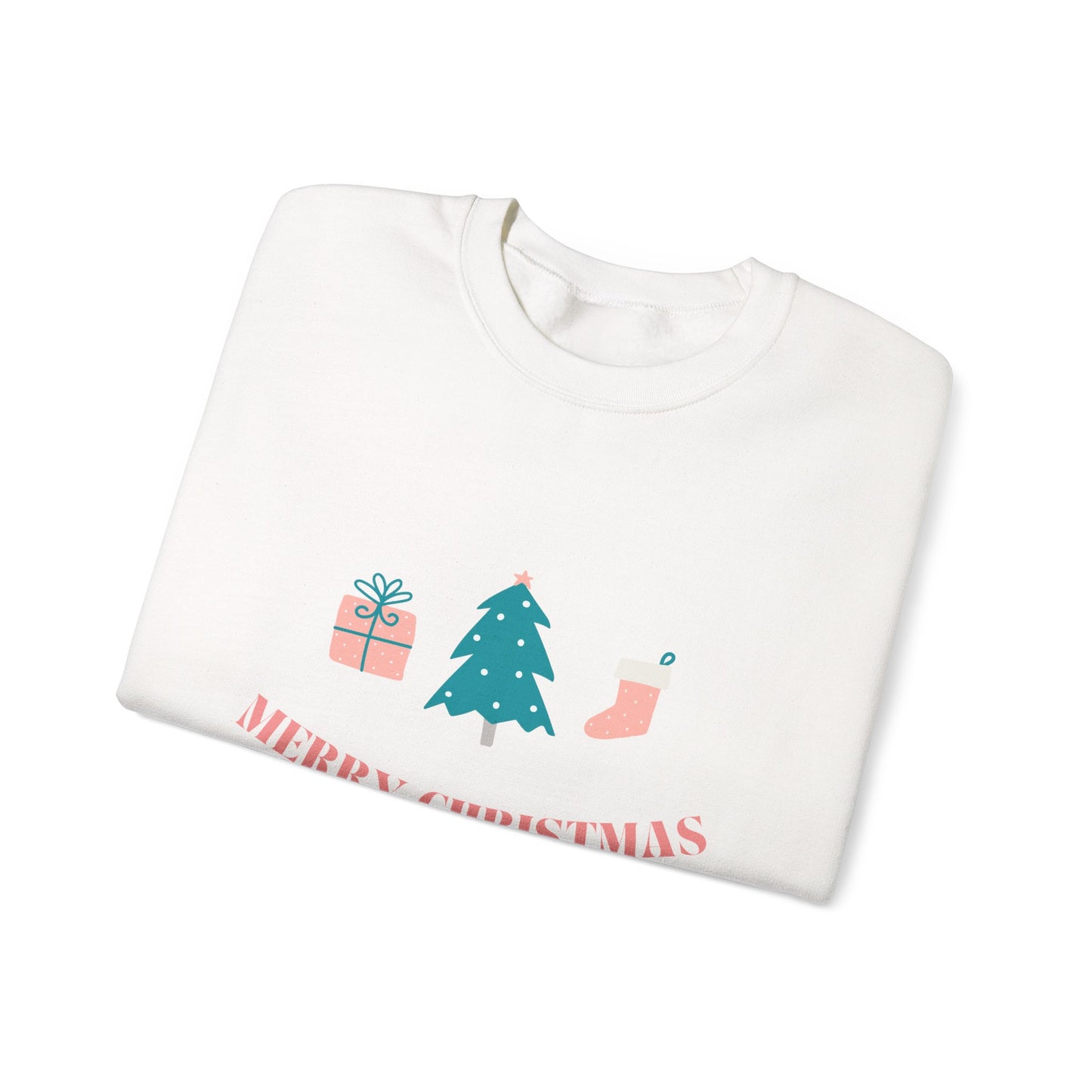Merry Christmas 🎄🎁🧦 Unisex Heavy Blend Crewneck Sweatshirt