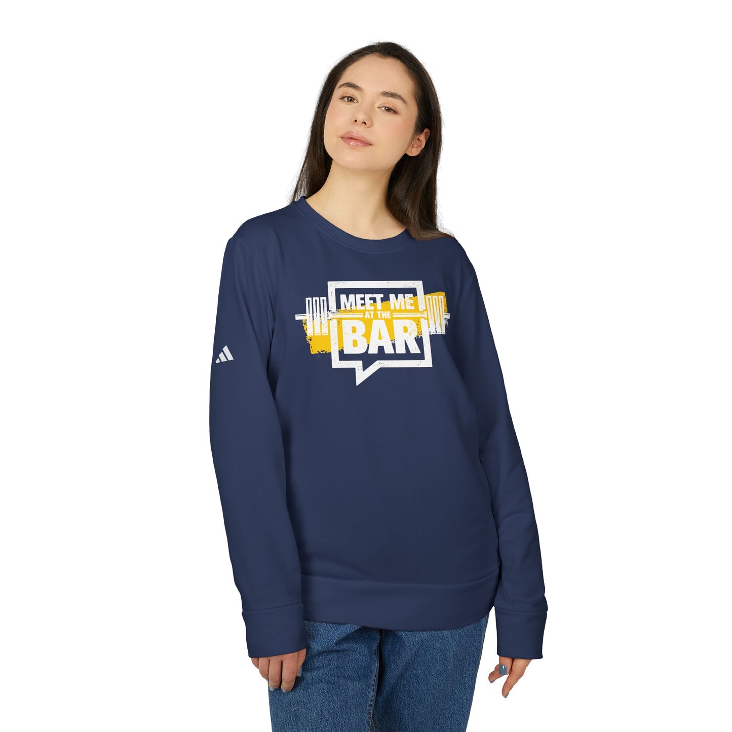 Meet Me At The Bar Adidas Unisex Cozy Fleece Sweatshirt