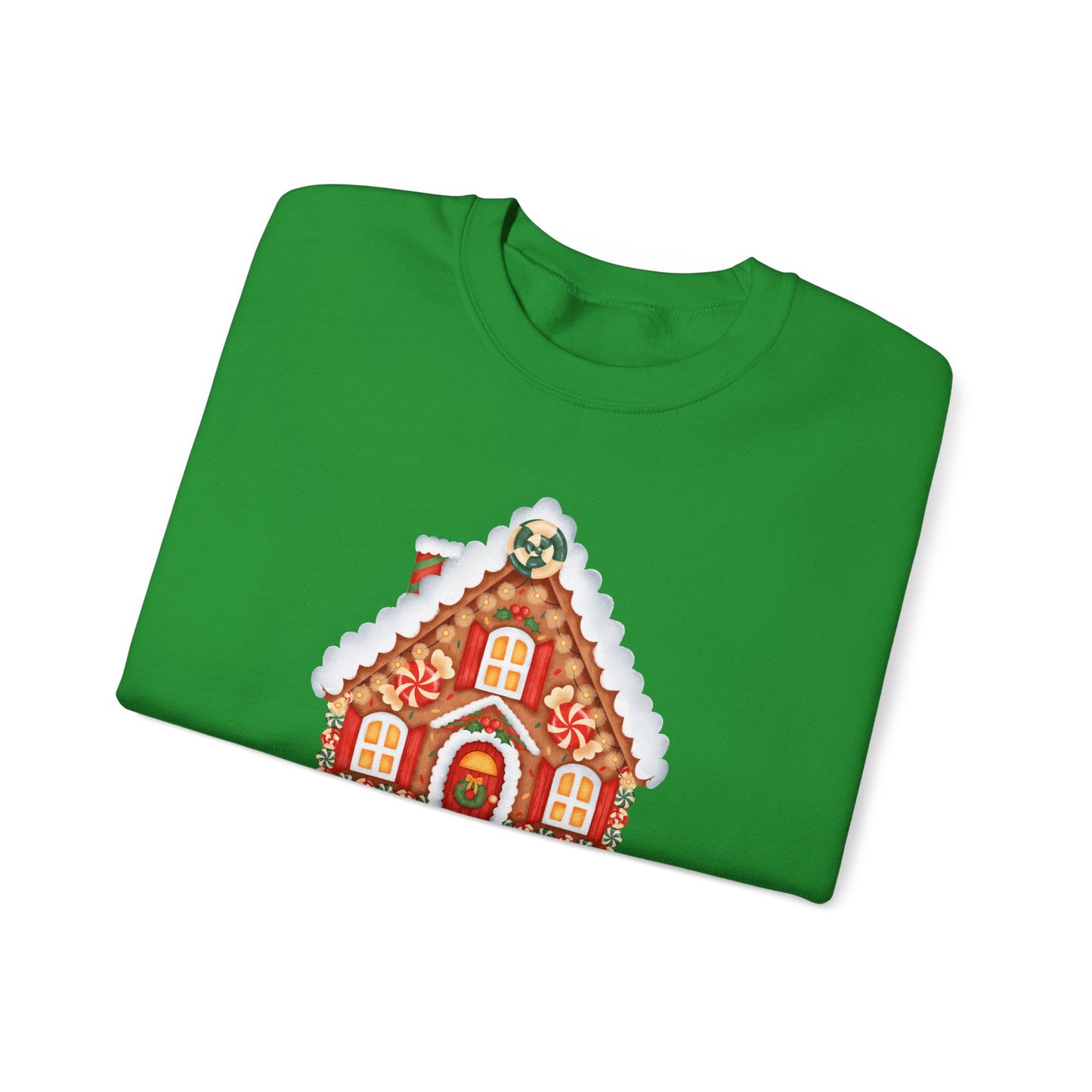 Christmas Gingerbread House 🎄🍬✨ Unisex Heavy Blend Crewneck Sweatshirt
