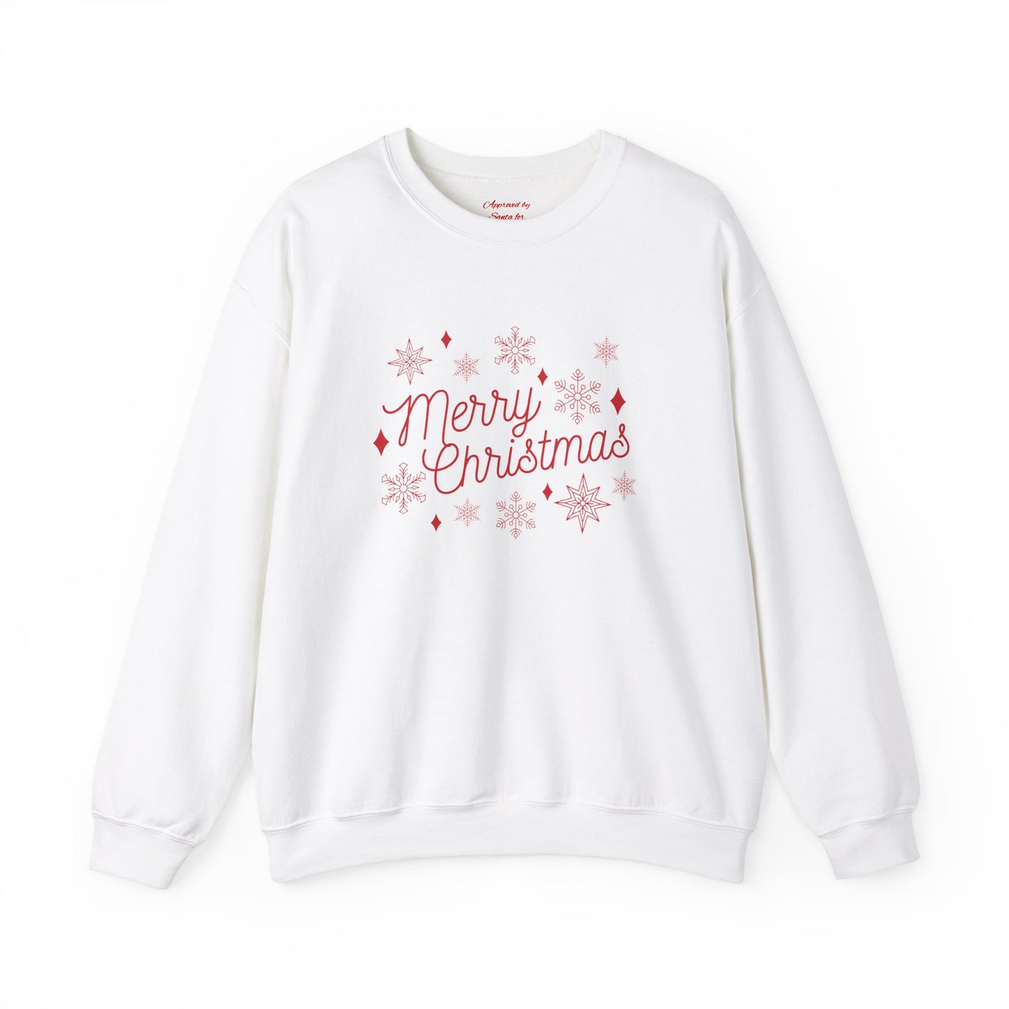 Unisex Heavy Blend Crewneck Sweatshirt Elegant Merry Christmas 🎄✨❄️