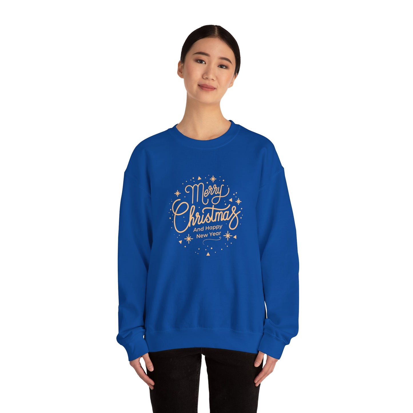 Unisex Heavy Blend Crewneck Sweatshirt Merry Christmas & Happy New Year 🎄✨❄️