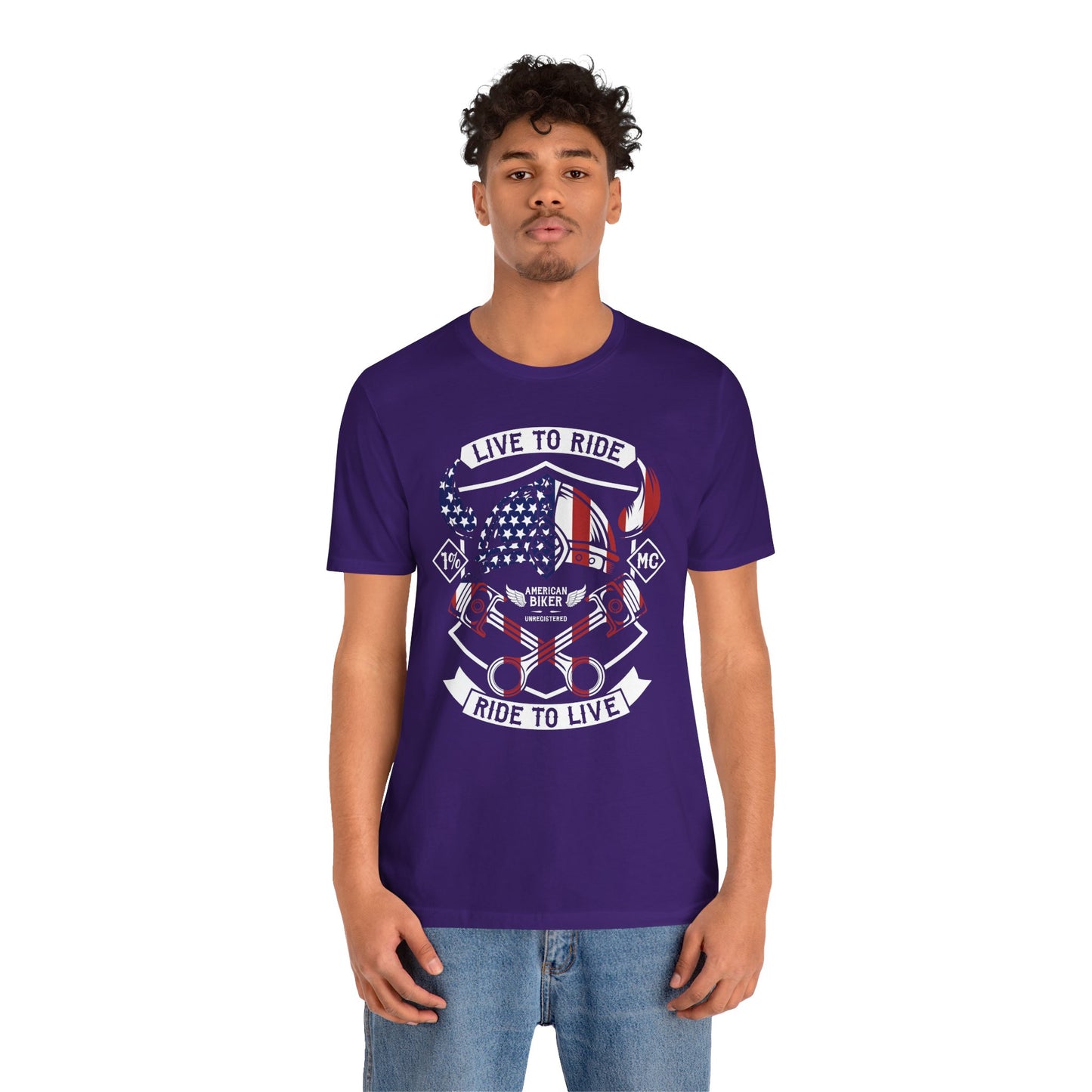 Live To Ride Ride To Live 1% MC Unisex Jersey Short Sleeve Tee