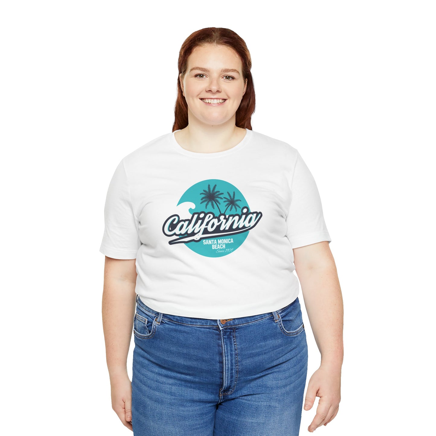 California Santa Monica Beach Unisex Jersey Short Sleeve Tee