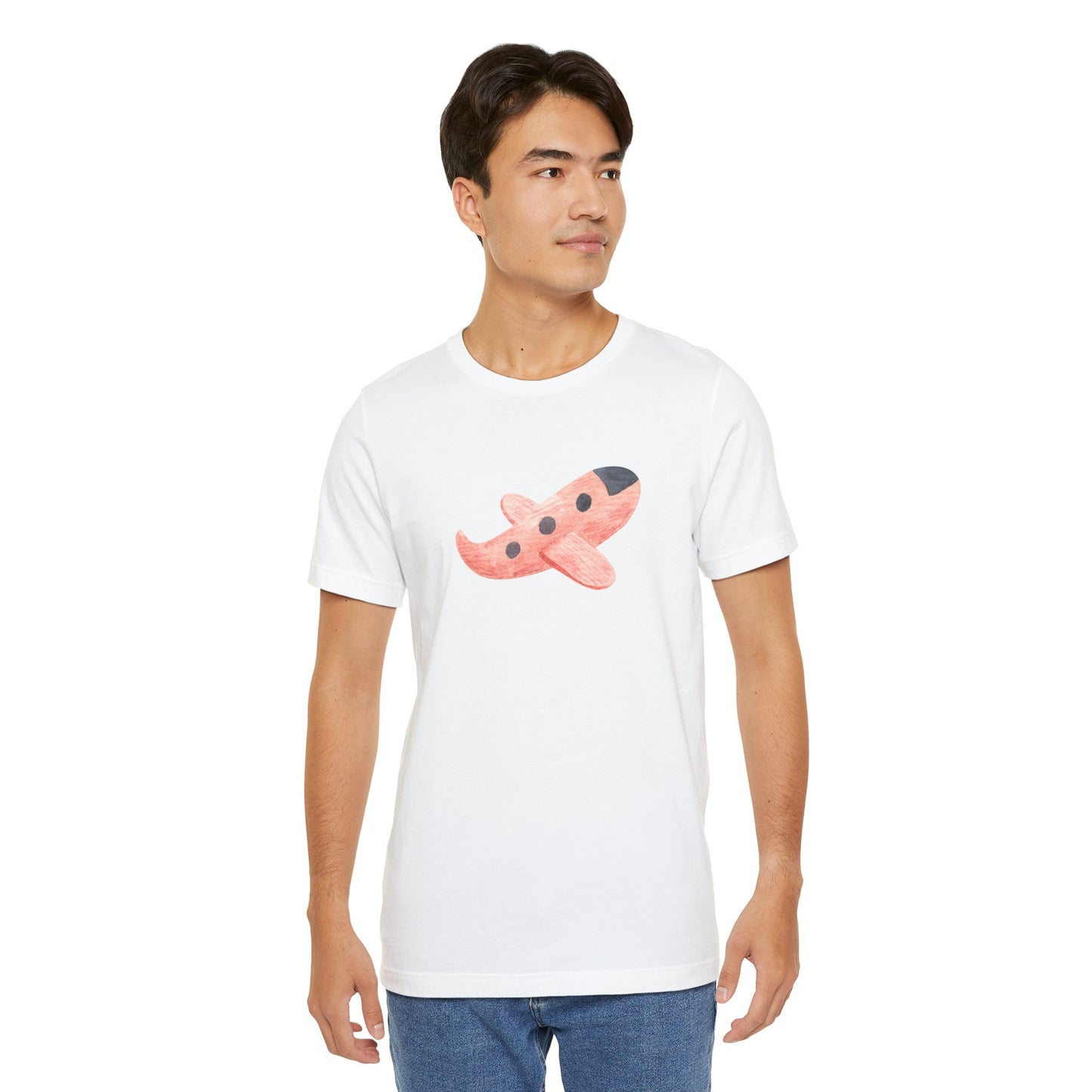 Red plane Unisex Jersey Short Sleeve Tee