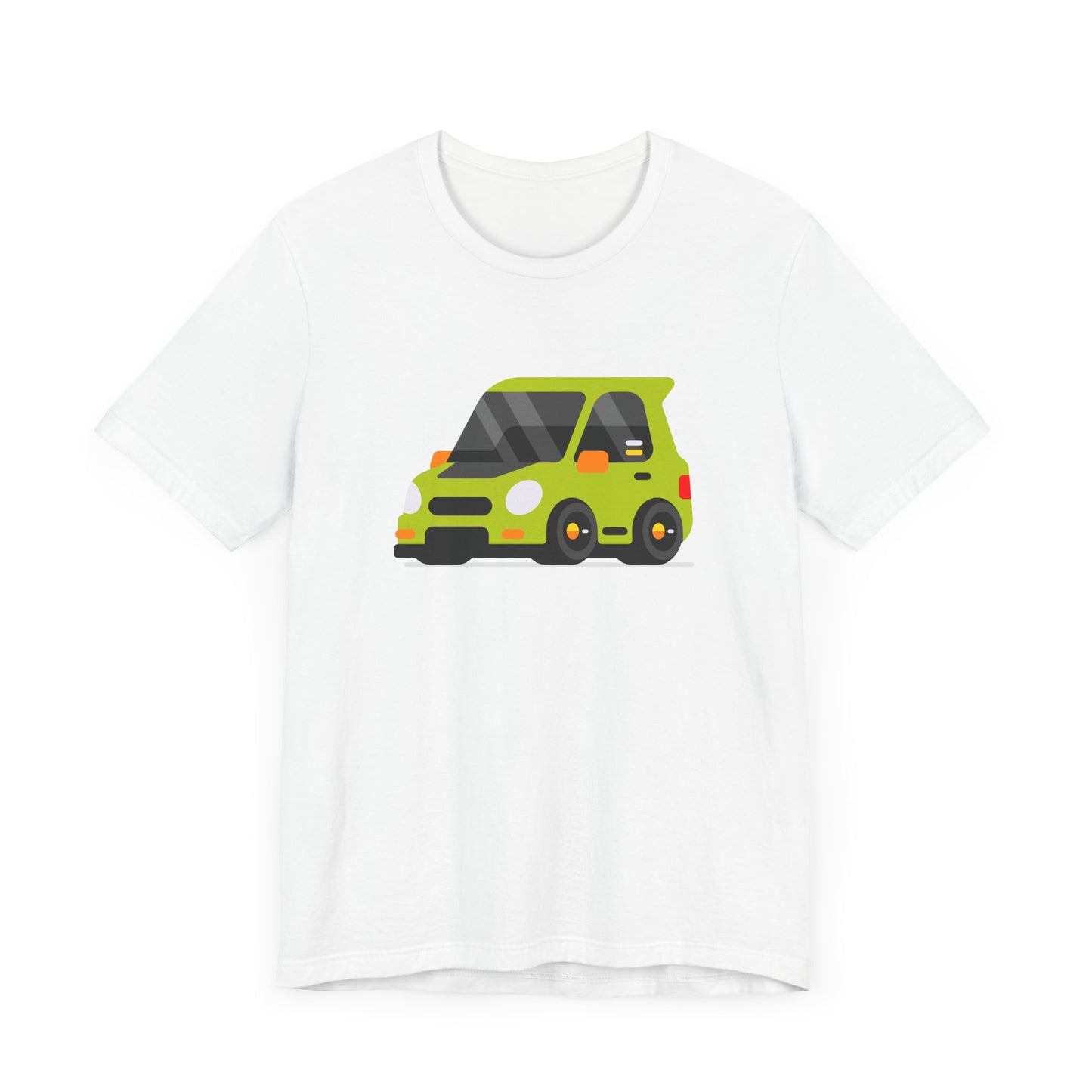 Unisex Jersey Short Sleeve Tee Adorable Car T-shirt Green Car