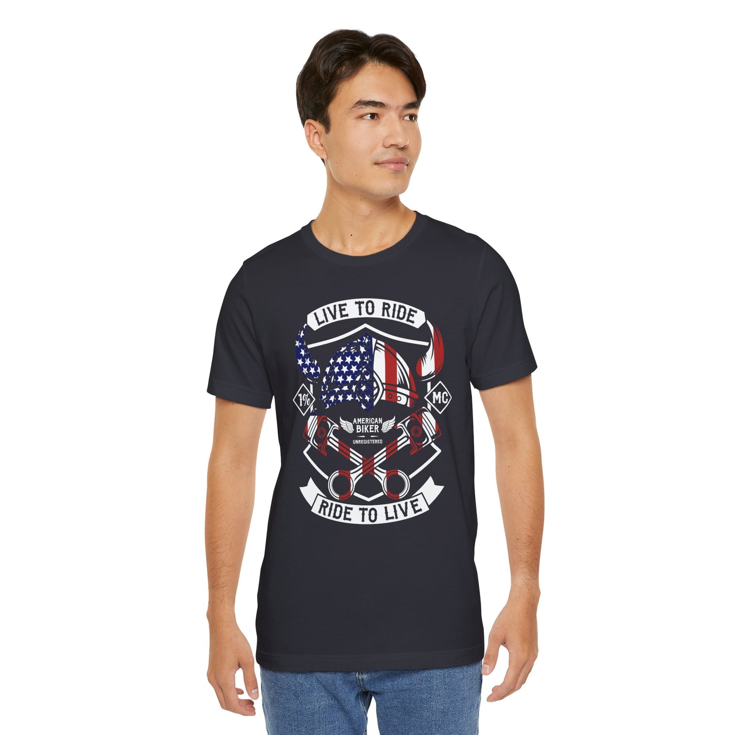 Live To Ride Ride To Live 1% MC Unisex Jersey Short Sleeve Tee