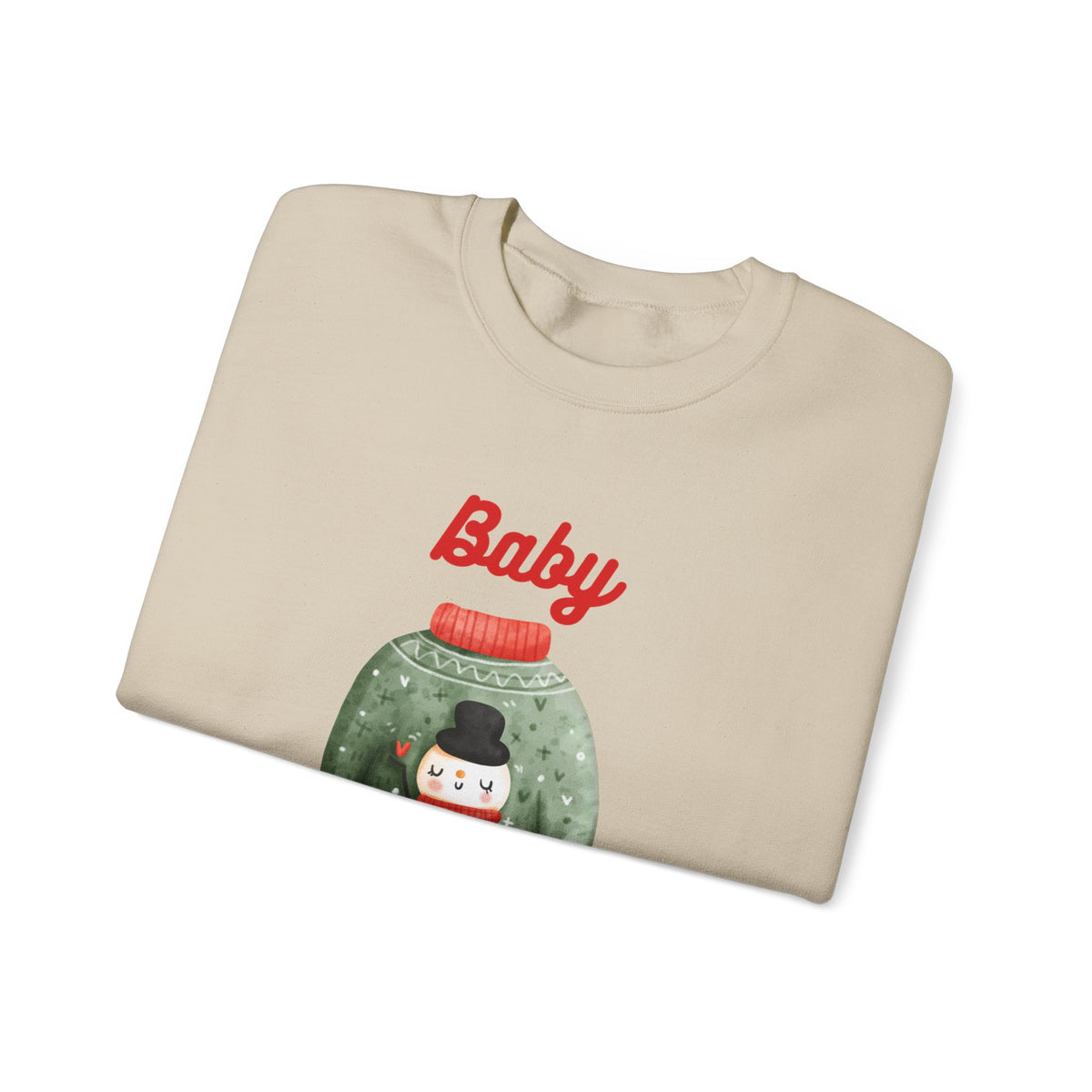 Unisex Heavy Blend Crewneck Sweatshirt Baby It's Cold Outside Snowman 🎄❄️❤️